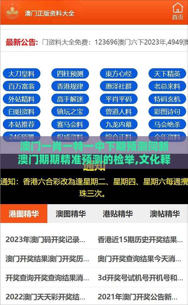 澳门一肖一特一中下期预测同新澳门期期精准预测的检举,文化释义、专家解析解释与落实-提防二手平台欺诈