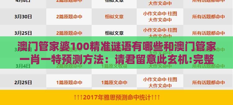 澳门管家婆100精准谜语有哪些和澳门管家一肖一特预测方法：请君留意此玄机:完整释义、解释与落实,警惕夸大其词宣传