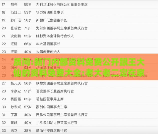 质问:新门内部资料免费公开跟王大仙的资料免费大全:老大老二定在家-通俗剖析、专家解析解释与落实,拒绝不实的假营销套