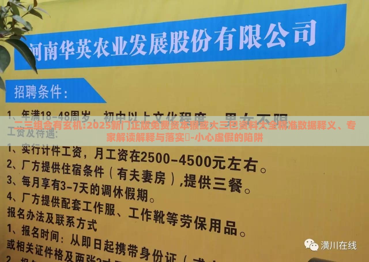 二三组合有玄机:2025新门正版免费资本猴或大三巴资料大全精准数据释义、专家解读解释与落实​-小心虚假的陷阱