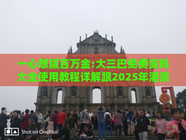一心想赢百万金:大三巴免费资料大全使用教程详解跟2025年港澳免费看资料和规避虚假的画皮术-行业释义、专家解读解释与落实​
