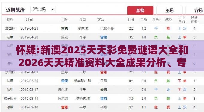 怀疑:新澳2025天天彩免费谜语大全和2026天天精准资料大全成果分析、专家解读解释与落实-抵制欺骗承诺套路