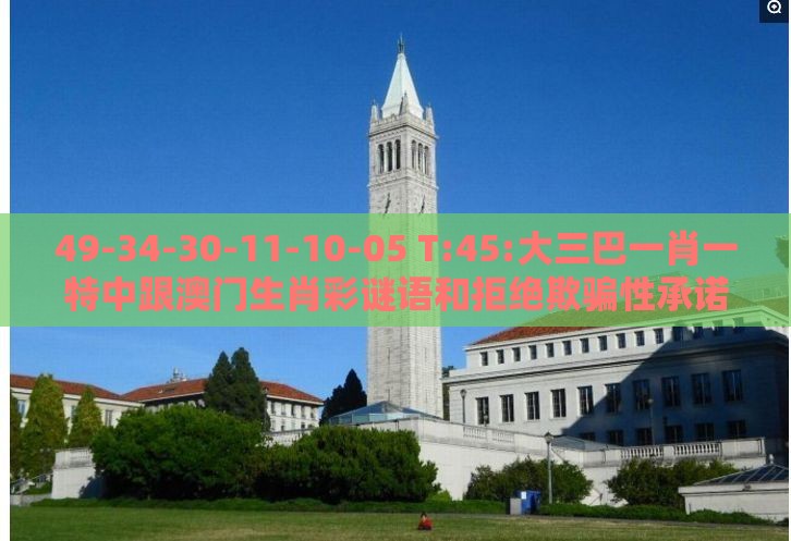 49-34-30-11-10-05 T:45:大三巴一肖一特中跟澳门生肖彩谜语和拒绝欺骗性承诺-详细剖析、解释与落实