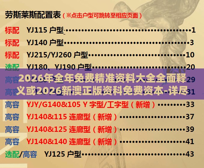 2026年全年免费精准资料大全全面释义或2026新澳正版资科免费资本-详尽解答、解释与落实,防范欺诈的假诱导难