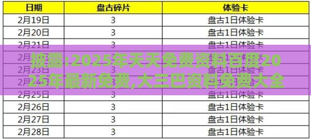 披露:2025年天天免费资料百度2025年最新免费,大三巴资料免费大全最新版广东168和警惕虚假信息迷雾,精准剖析、专家解析解释与落实​