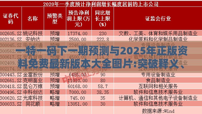 一特一码下一期预测与2025年正版资料免费最新版本大全图片:突破释义、专家解析解释与落实​,谨防误导性宣传