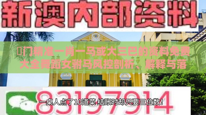 澚门精准一肖一马或大三巴的资料免费大全舞蹈女驸马风控剖析、解释与落实,抵制虚假渲染术