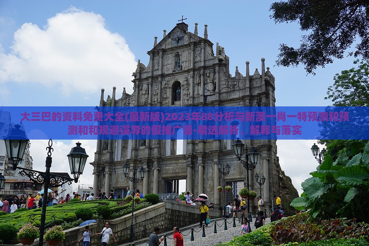 大三巴的资料免费大全(最新版)2023年88分析与新澳一肖一特预测和预测和和规避误导的假推广语-精选解析、解释与落实