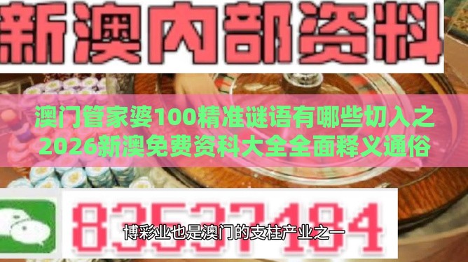 澳门管家婆100精准谜语有哪些切入之2026新澳免费资科大全全面释义通俗释义、解释与落实,小心误导宣传风险